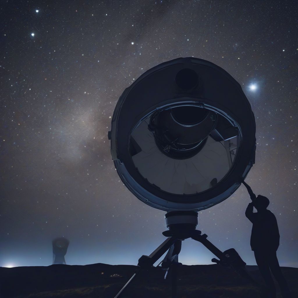 Telescope Observing Stars