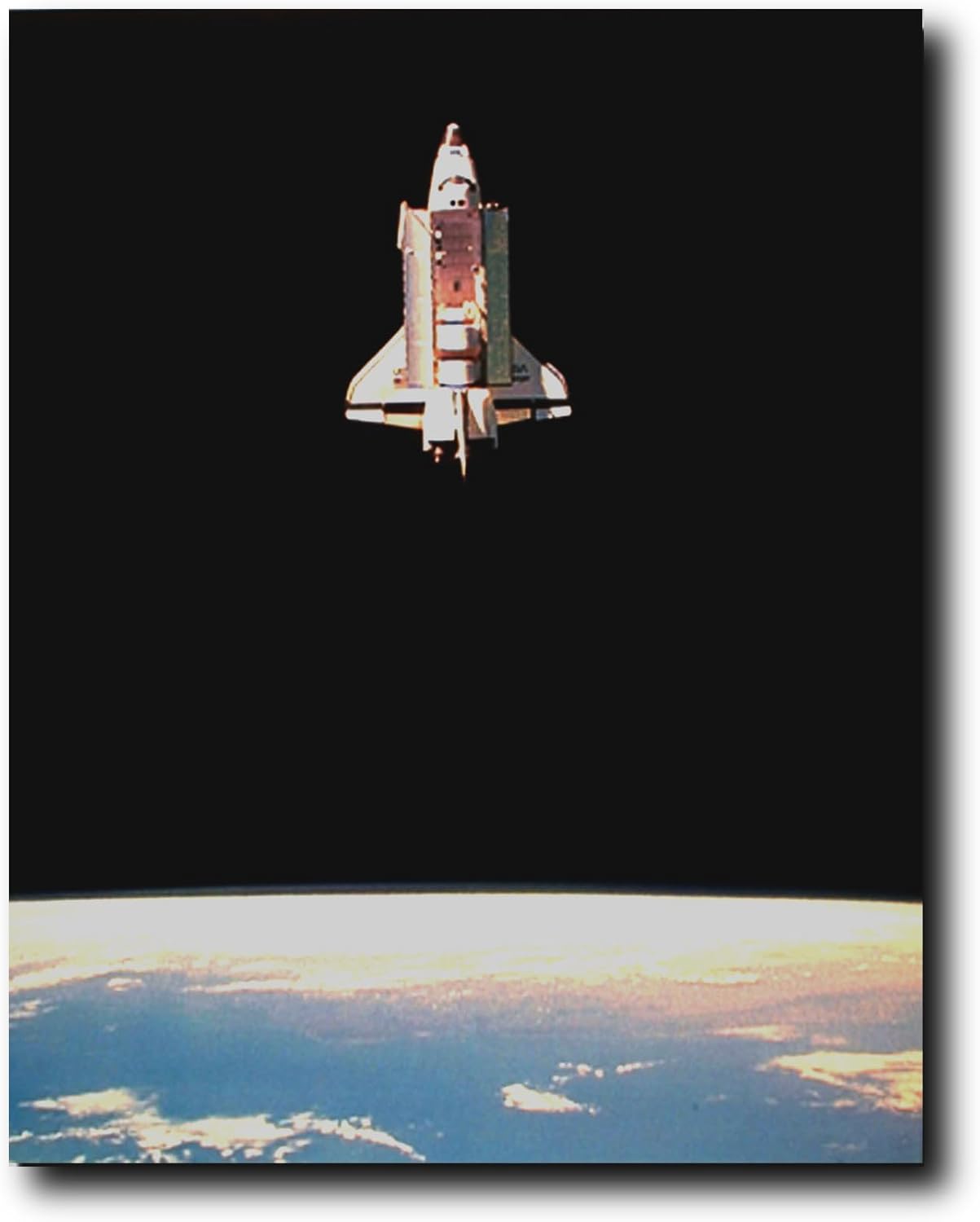 Space Shuttle in Space NASA Educational Wall Decor Art Print Poster (16x20)