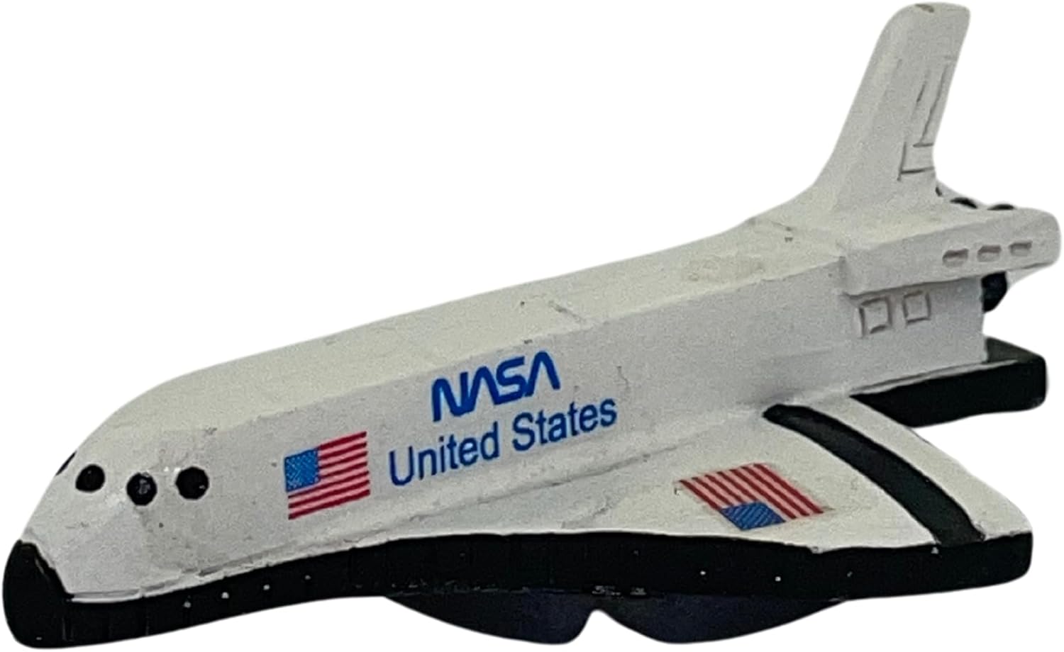 3D Space Shuttle Figurine Magnet, Unique Collectible Keepsake, 2.5 Inches