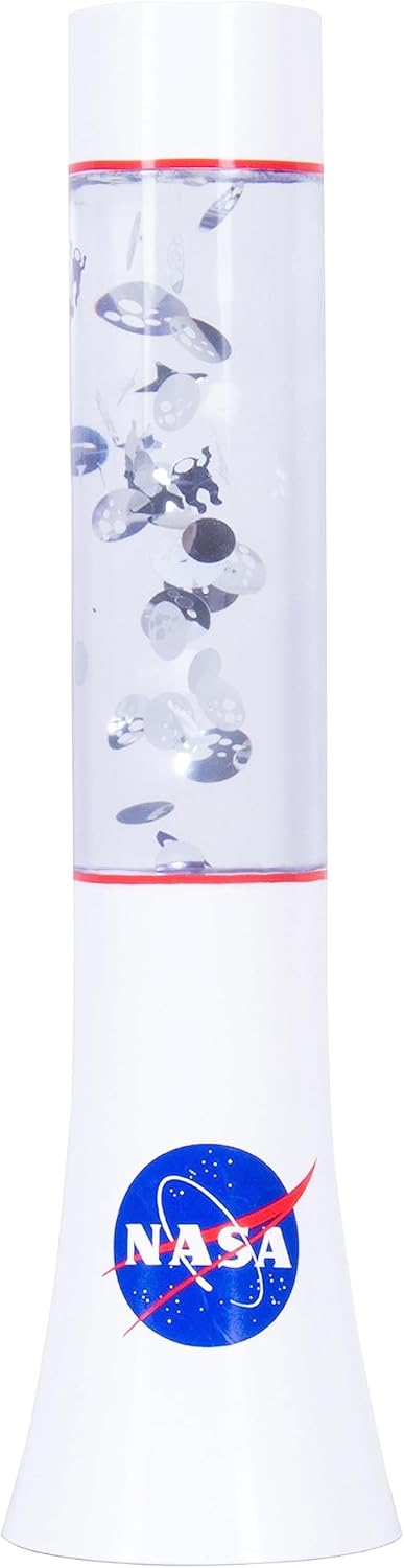 Fizz Creations NASA Inspired Space Flow Light. 13.2 inches Tall Mood Light Featuring Foil Space Icons. USB Powered with Included Cable. NASA Space Inspired Merchandise