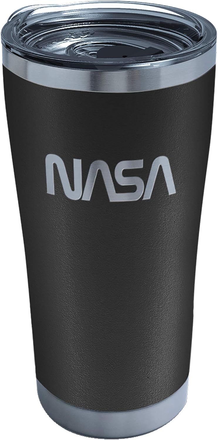 Tervis NASA Triple Walled Insulated Tumbler Travel Cup Keeps Drinks Cold & Hot, 20oz Legacy - Stainless Steel, Logo, 1 Count (Pack of 1)